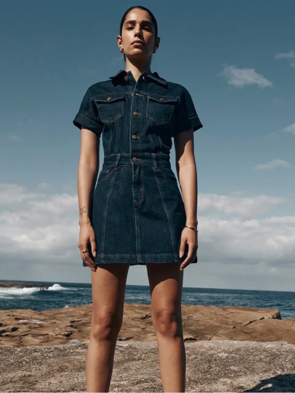 Dissh Poppy Denim Dress Size 6